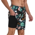 thumbnail image 1 of Uemuo Rottweiler Pattern Mens Swim Trunks Quick Dry Board Shorts with Mesh Lining, Stretch Beach Shorts Quick Dry No-Chafing Board Shorts-Small, 1 of 9