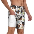 thumbnail image 1 of Uemuo Rottweiler Pattern Mens Swim Trunks Quick Dry Board Shorts with Mesh Lining, Stretch Beach Shorts Quick Dry No-Chafing Board Shorts-XX-Large, 1 of 9