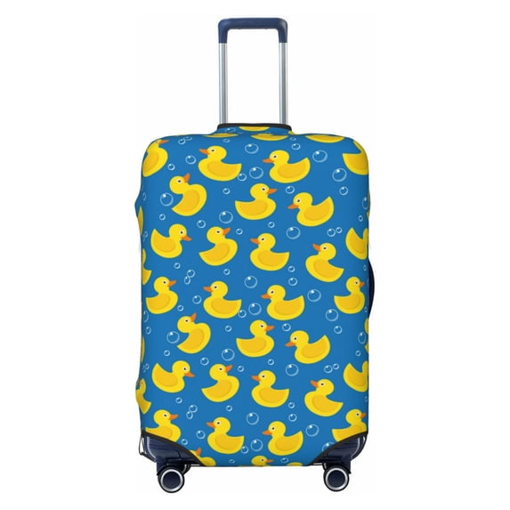 Uemuo Rubber Duck Printed Washable Luggage Cover - Fashion Suitcase Protector Fits 18-32 Inch Luggage -Medium