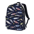thumbnail image 1 of Uemuo Sardine Pattern Backpack for Work and Travel - Durable and Stylish Laptop Backpack, Water-Resistant, Anti-Theft Design, 1 of 9