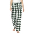 thumbnail image 1 of Uemuo Scottish Checkered Pattern Women's Wide Leg Palazzo Lounge Pants with Pockets Light Weight Loose Comfy Casual Pajama Pants-Small, 1 of 9