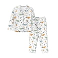 thumbnail image 1 of Uemuo Sea Creatures Pattern Womens Pajama Sets,PJ Set for Women,Pajamas for Women Logo,Long Sleeve Pajama Set for Women,Soft Long Sleeve Top With Pants-X-Large, 1 of 9