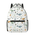 thumbnail image 1 of Uemuo Sea Creatures Printed Student Durable Water-resistant Backpack,Travel Backpack,Outdoor Activities Backpack, Laptop Backpack, Multi-compartment Backpack, 1 of 5