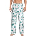 thumbnail image 1 of Uemuo Sea Turtle Pattern Men's Wide Leg Palazzo Lounge Pants with Pockets Light Weight Loose Comfy Casual Pajama Pants-Medium, 1 of 9