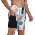 thumbnail image 1 of Uemuo Sea Turtle Pattern Mens Swim Trunks Quick Dry Board Shorts with Mesh Lining, Stretch Beach Shorts Quick Dry No-Chafing Board Shorts-, 1 of 1