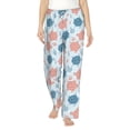 thumbnail image 1 of Uemuo Sea Turtle Pattern Women's Wide Leg Palazzo Lounge Pants with Pockets Light Weight Loose Comfy Casual Pajama Pants-Small, 1 of 9