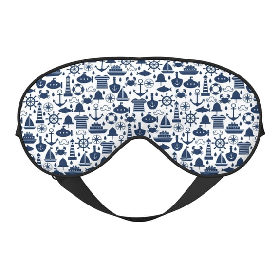 Uemuo Seaside Primary Color Pattern Sleep Eye Mask - Light Blocking Sleep Mask Blocking Out Light Perfectly, Soft and Comfortable Night Eye Mask, Eye Blinder