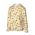thumbnail image 1 of Uemuo Shiba Inu Sunflower Pattern Women's Full Zip UPF 50+ Sun Protection Hoodie Jacket Long Sleeve Sun Shirt Hiking Outdoor Performance with Pockets-Large, 1 of 9
