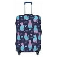 thumbnail image 1 of Uemuo Silhouette Cats Printed Washable Luggage Cover - Fashion Suitcase Protector Fits 18-32 Inch Luggage -Medium, 1 of 9