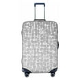 thumbnail image 1 of Uemuo Silver Mosaic Printed Washable Luggage Cover - Fashion Suitcase Protector Fits 18-32 Inch Luggage -Small, 1 of 9