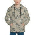 thumbnail image 1 of Uemuo Sketch Squirrels Linen Pattern Hooded Sweatshirt for Youth Pullover with Kangaroo Pocket Trendy youth sweatshirt Casual Hoodie for Boys and Girls-X-Large, 1 of 6