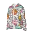 thumbnail image 1 of Uemuo Skull and Flowers Pattern Women's Full Zip UPF 50+ Sun Protection Hoodie Jacket Long Sleeve Sun Shirt Hiking Outdoor Performance with Pockets-X-Large, 1 of 9