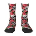 thumbnail image 1 of Uemuo Skull and Roses Pattern Women's Crew Socks, Soft Durable Breathable Moisture-Wicking with Odor Control Cotton socks, 1 of 9