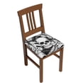 thumbnail image 1 of Uemuo Skull and palm leaves Pattern Waterproof Square Couch Cushion Covers, Magic Sofa Covers Washable, Stretch Sofa Seat Cushion Slipcovers, 1 of 9