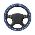 thumbnail image 1 of Uemuo Skull blue crystal flower Printed Car Elastic Steering Wheel Cover - Universal Car Accessory for Diverse Cars Anti-Slip, and Comfortable- 15", 1 of 8