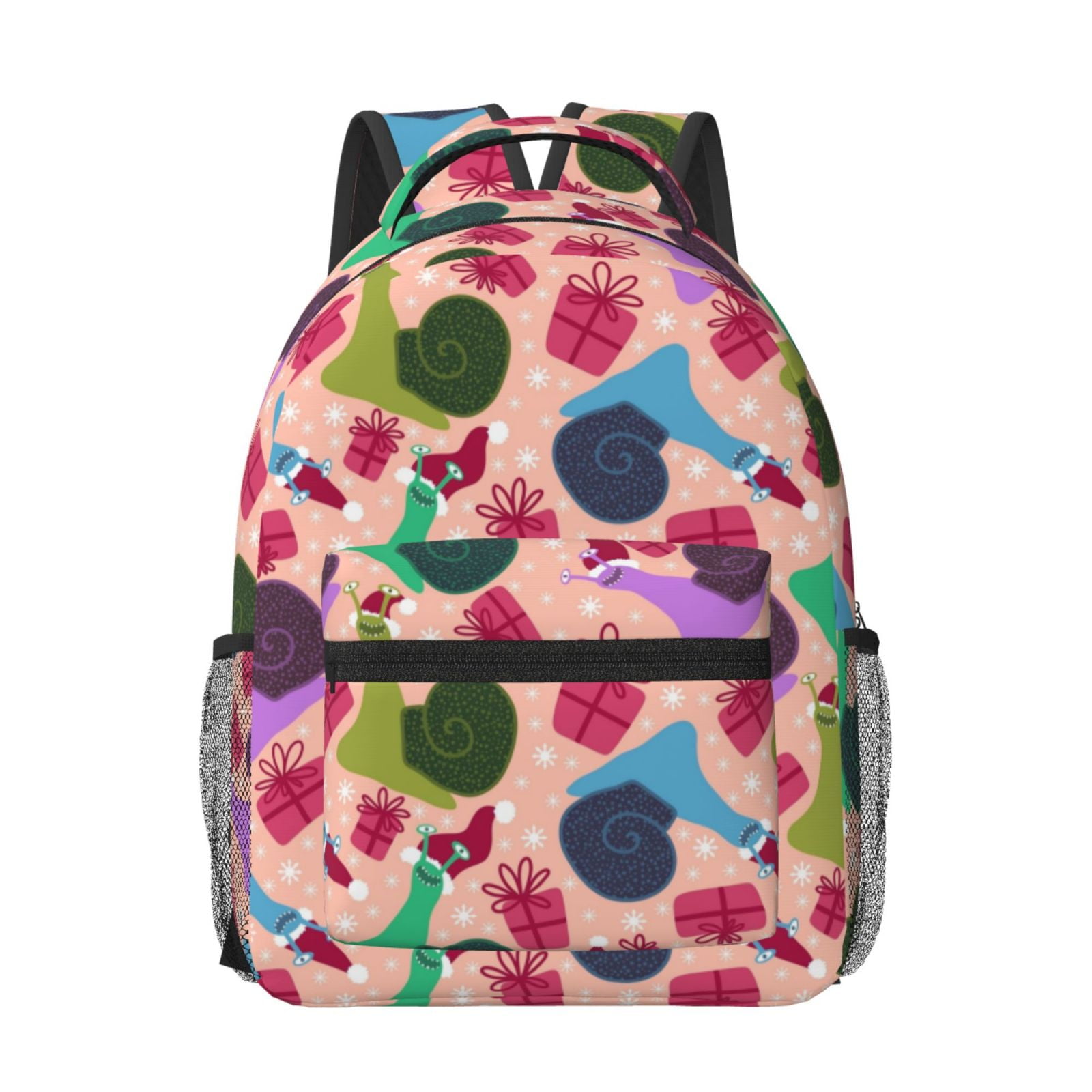 Uemuo Snails Printed Student Durable Water-resistant Backpack,Travel ...