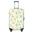 thumbnail image 1 of Uemuo Snake And Cactus Printed Washable Luggage Cover - Fashion Suitcase Protector Fits 18-32 Inch Luggage -Small, 1 of 9