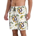 thumbnail image 1 of Uemuo Snake And Moon Pattern Men's Swim Trunks Hawaiian Beach Bathing Suit Swimsuits Beach Quick-Dry Shorts with Pockets-X-Large, 1 of 9