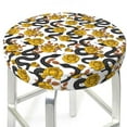 thumbnail image 1 of Uemuo Snake And Rose Pattern Round Bar Stool Seat Covers Washable Stool Cushion Slipcover Elastic Bar Chair Covers-13 inch, 1 of 7
