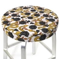 thumbnail image 1 of Uemuo Snake And Rose Pattern Round Bar Stool Seat Covers Washable Stool Cushion Slipcover Elastic Bar Chair Covers-, 1 of 7