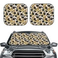 thumbnail image 1 of Uemuo Snake And Rose Printed 2 PCS Car Windshield Sun Shade, Auto Sun Heat and UV Rays Blocker, Foldable Automotive Front Window Sunshade Protector, 1 of 7