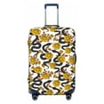 thumbnail image 1 of Uemuo Snake And Rose Printed Washable Luggage Cover - Fashion Suitcase Protector Fits 18-32 Inch Luggage -Medium, 1 of 9