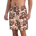 thumbnail image 1 of Uemuo Snake Pattern Men's Swim Trunks Hawaiian Beach Bathing Suit Swimsuits Beach Quick-Dry Shorts with Pockets-X-Large, 1 of 9