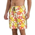 thumbnail image 1 of Uemuo Snake Pattern Men's Swim Trunks Hawaiian Beach Bathing Suit Swimsuits Beach Quick-Dry Shorts with Pockets-Small, 1 of 9