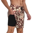 thumbnail image 1 of Uemuo Snake Pattern Mens Swim Trunks Quick Dry Board Shorts with Mesh Lining, Stretch Beach Shorts Quick Dry No-Chafing Board Shorts-Large, 1 of 9