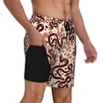thumbnail image 1 of Uemuo Snake Pattern Mens Swim Trunks Quick Dry Board Shorts with Mesh Lining, Stretch Beach Shorts Quick Dry No-Chafing Board Shorts-Small, 1 of 9
