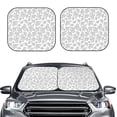 thumbnail image 1 of Uemuo Snake Printed 2 PCS Car Windshield Sun Shade, Auto Sun Heat and UV Rays Blocker, Foldable Automotive Front Window Sunshade Protector, 1 of 7