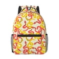 thumbnail image 1 of Uemuo Snake Printed Student Durable Water-resistant Backpack,Travel Backpack,Outdoor Activities Backpack, Laptop Backpack, Multi-compartment Backpack, 1 of 5