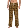 thumbnail image 1 of Uemuo Snake Skin Pattern Men's Wide Leg Palazzo Lounge Pants with Pockets Light Weight Loose Comfy Casual Pajama Pants-X-Large, 1 of 9