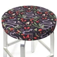 thumbnail image 1 of Uemuo Snakes And Snake Fruit Pattern Round Bar Stool Seat Covers Washable Stool Cushion Slipcover Elastic Bar Chair Covers-13 inch, 1 of 7
