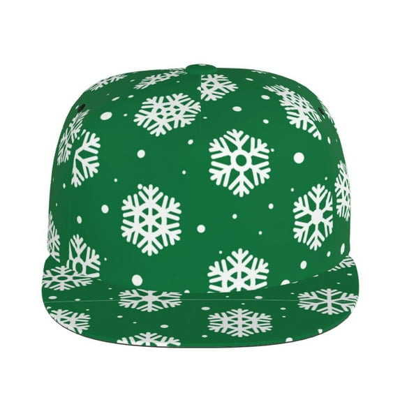 Uemuo Snowflake Pattern Women's Baseball Cap,Straight Brim Hat,Golf Dad Hat,Travel Hat,Sun Protection Cap,Everyday Accessory