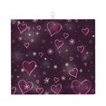 thumbnail image 1 of Uemuo Snowflakes and Hearts Pattern Dish Drying Mat,16*18 inch Absorbent Dish Drainer Kitchen Counter,Large Size Dish Drying Pad for Countertops,Sinks,Draining Racks, 1 of 6