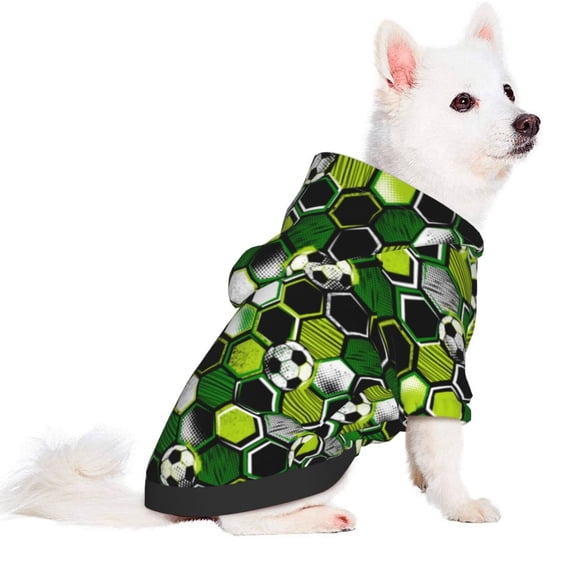 Uemuo Soccer1 for Winter Dog Hoodie Sweatshirts with Pockets Warm Dog Clothes for Small Dogs Chihuahua-X-Small