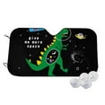 thumbnail image 1 of Uemuo Space Dino Cartoon Black Pattern Accordion Car Windshield Sun Shade, Foldable Reflective Sun Visor for Car, Reflector Windshield Sunshade-Small, 1 of 7