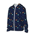 thumbnail image 1 of Uemuo Space Galaxy Pattern Women's Full Zip UPF 50+ Sun Protection Hoodie Jacket Long Sleeve Sun Shirt Hiking Outdoor Performance with Pockets-Large, 1 of 9