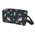thumbnail image 1 of Uemuo Space Pattern Portable Toiletry Bags with Handle, Waterproof travel Make up Bags for Women, Large Capacity Travel Cosmetic Bags, 1 of 9