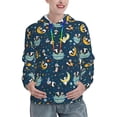thumbnail image 1 of Uemuo Space Sleeping Panda Pattern Women's Hoodie with Eye-catching Drawstrings- Casual Pullover Hoodie with Kangaroo Pocket, Stylish Hooded Sweatshirt-Large, 1 of 7
