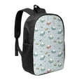 thumbnail image 1 of Uemuo Spaceship Printed Durable 17-inch Student Backpack - Lightweight, Waterproof, Adjustable Straps, Ideal for School, Work, Travel, 1 of 5