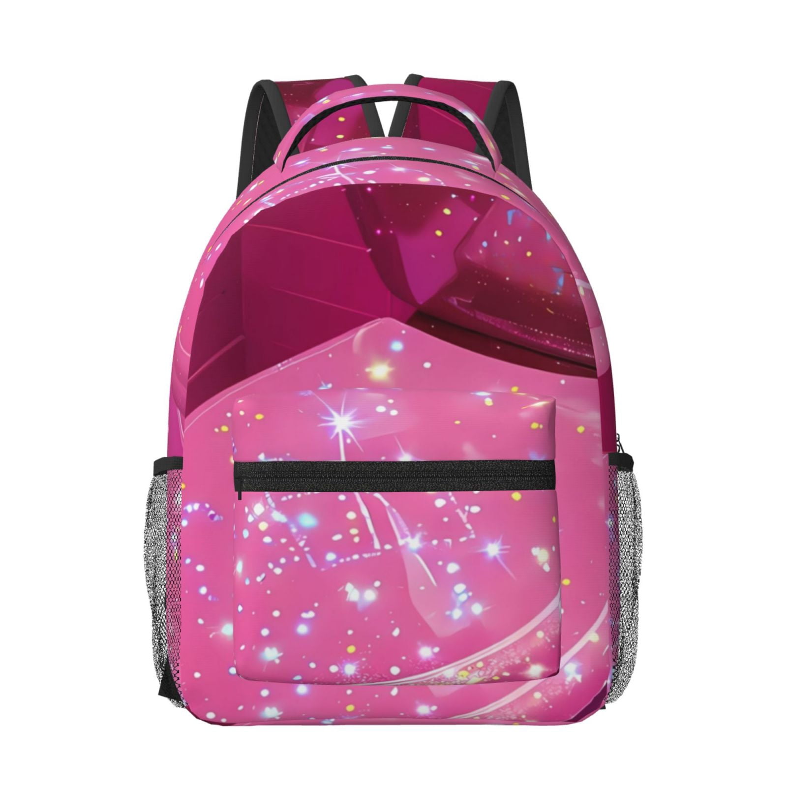 Pink Bac Uemuo Sparkling Pink Toilet Printed Student Durable Water-resistant ...