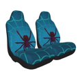 thumbnail image 1 of Uemuo Spider And Cobweb Pattern Car Seat Covers for Front Seats Waterproof Seat Covers for Cars, Universal Auto Front Seats Protector Fits for Car-1, 1 of 6
