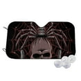 thumbnail image 1 of Uemuo Spider with Skull Pattern Accordion Car Windshield Sun Shade, Foldable Reflective Sun Visor for Car, Reflector Windshield Sunshade-Medium, 1 of 7