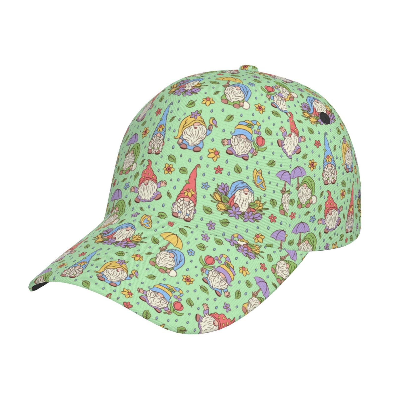 Uemuo Spring Gnomes Pattern Baseball Cap Golf Dad Hat Adjustable ...
