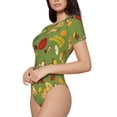 thumbnail image 1 of Uemuo Squirrel And Fox In The Forest Pattern Women's One Piece Short Sleeve Swimsuit Rash Guard Surfing Modest Quick-drying Swimsuit Beach Essentials-Large, 1 of 9
