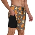 thumbnail image 1 of Uemuo Squirrel And Maple Leaves Pattern Mens Swim Trunks Quick Dry Board Shorts with Mesh Lining, Stretch Beach Shorts Quick Dry No-Chafing Board Shorts-3X-Large, 1 of 9