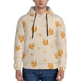 thumbnail image 1 of Uemuo Squirrel Animal Pattern Men's Hoodie - Casual Pullover Hoodie with Kangaroo Pocket, Stylish Hooded Sweatshirt for Everyday Wear-3X-Large, 1 of 7