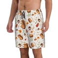 thumbnail image 1 of Uemuo Squirrel Pattern Men's Swim Trunks Hawaiian Beach Bathing Suit Swimsuits Beach Quick-Dry Shorts with Pockets-, 1 of 9